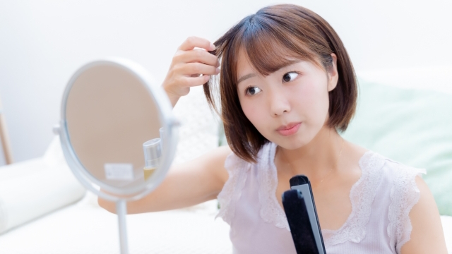 内巻きヘア