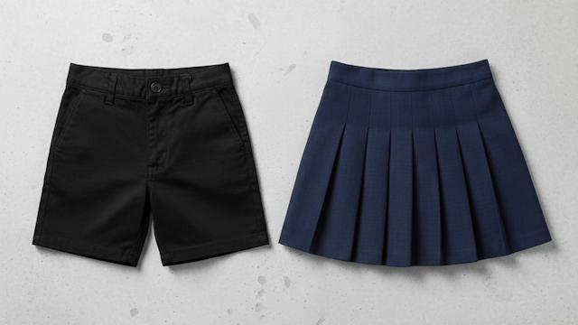 お葬式で小さな子供が着用してもよい半ズボンとミニスカート